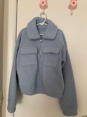 abercrombie kids Light Blue Sherpa Jacket